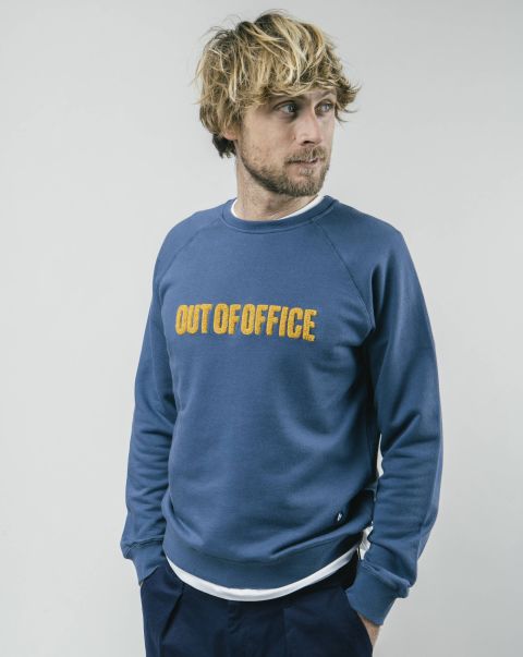 Men Innovative Sweatshirts Out Of Office Sweatshirt Blue