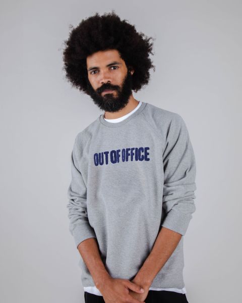 Sweatshirts Out Of Office Sweatshirt Grey Melange Bespoke Men