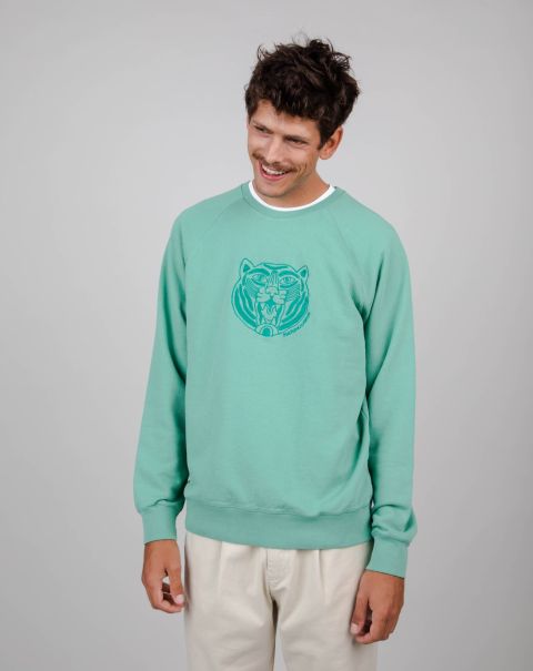Sweatshirts Asis Percales Tiger Sweatshirt Light Morera Practical Men