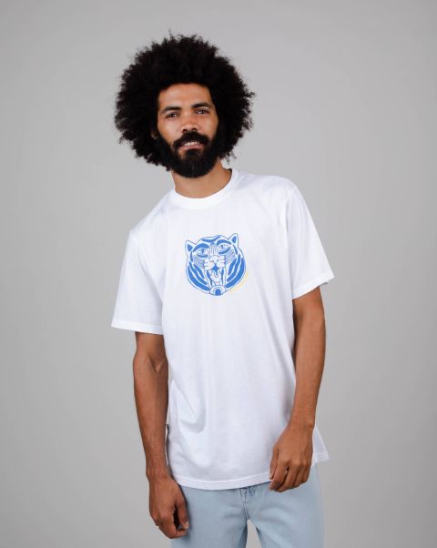 T-Shirts Men Tiger T-Shirt White Efficient