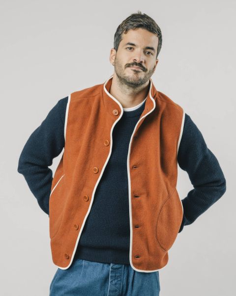 Contemporary Outerwear Men Ibuki Vest Orange