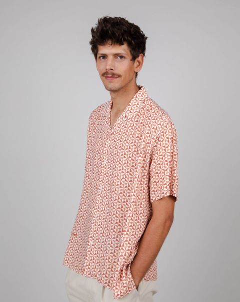 Alhambra Aloha Shirt Coiro Short Sleeved Shirts Men High Quality