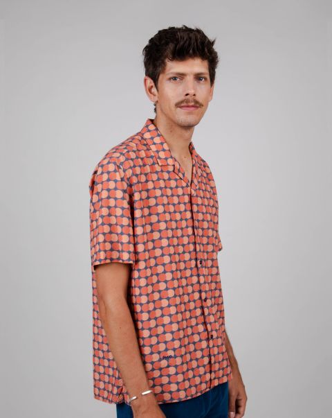 Short Sleeved Shirts Eclipse Aloha Shirt Coiro Men Comfortable