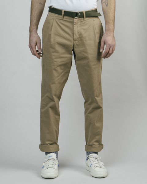 Cut-Price Pants Pleated Chino Camel Men