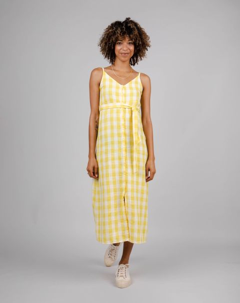 Dresses & Jumpsuits Lorena Strap Dress Lemon Women Delicate