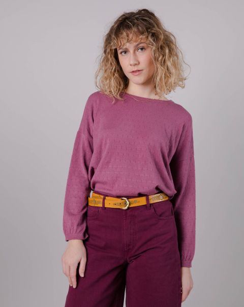 Polka Dots Sweater Orquidea Women Long-Lasting Knitwear
