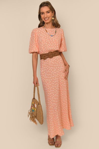 Women Stylish Marilyn Spot Pink Dresses Flavia - Blouson-Top Dress