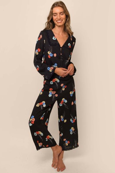 Women Loungewear Multi Carination Eco-Friendly Annabelle - Lace-Trim Pyjamas