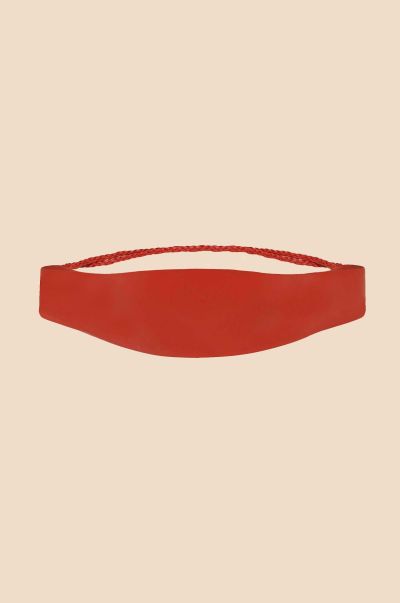 Red Belts Women Aakshi - Tie-On Leather Belt Affordable